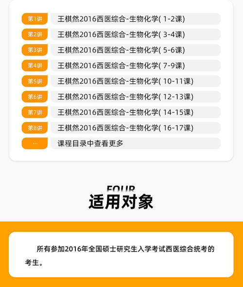 醫學統考306西醫綜合 生物化學部分強化精講指南